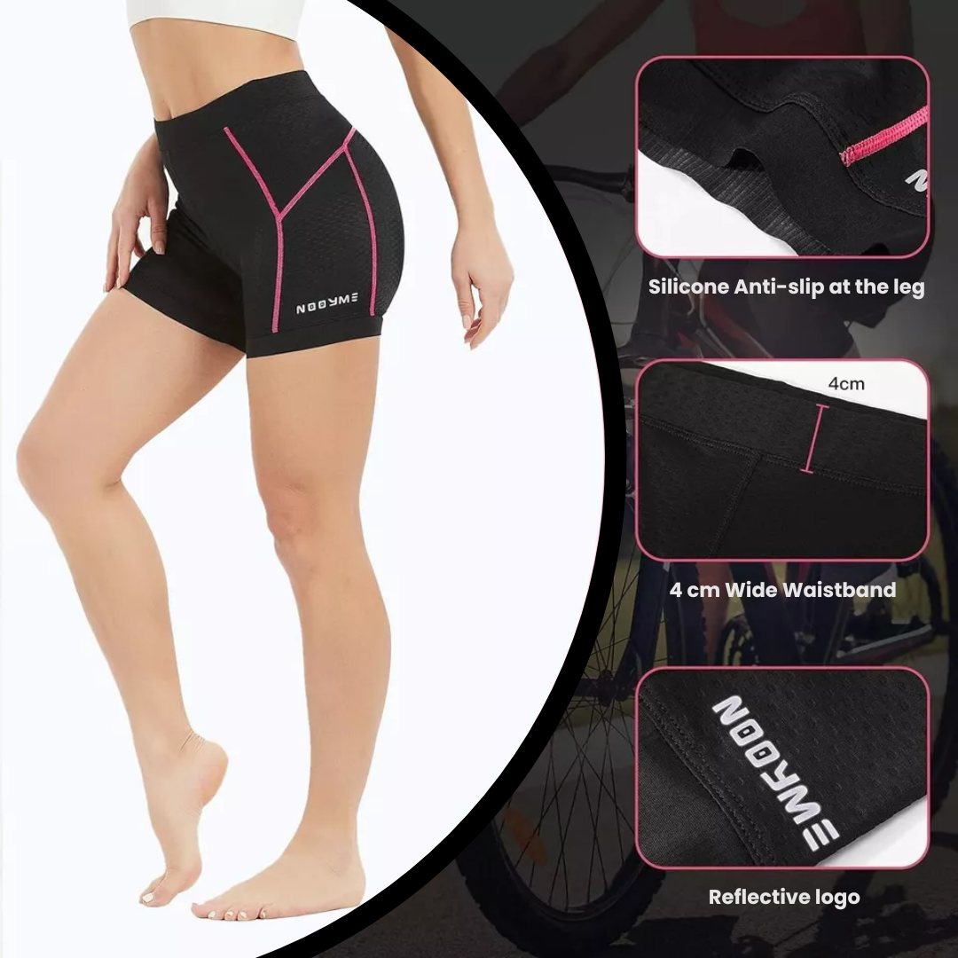 Cykelshorts til kvinder med 4D-gelpolstring og ergonomisk pasform