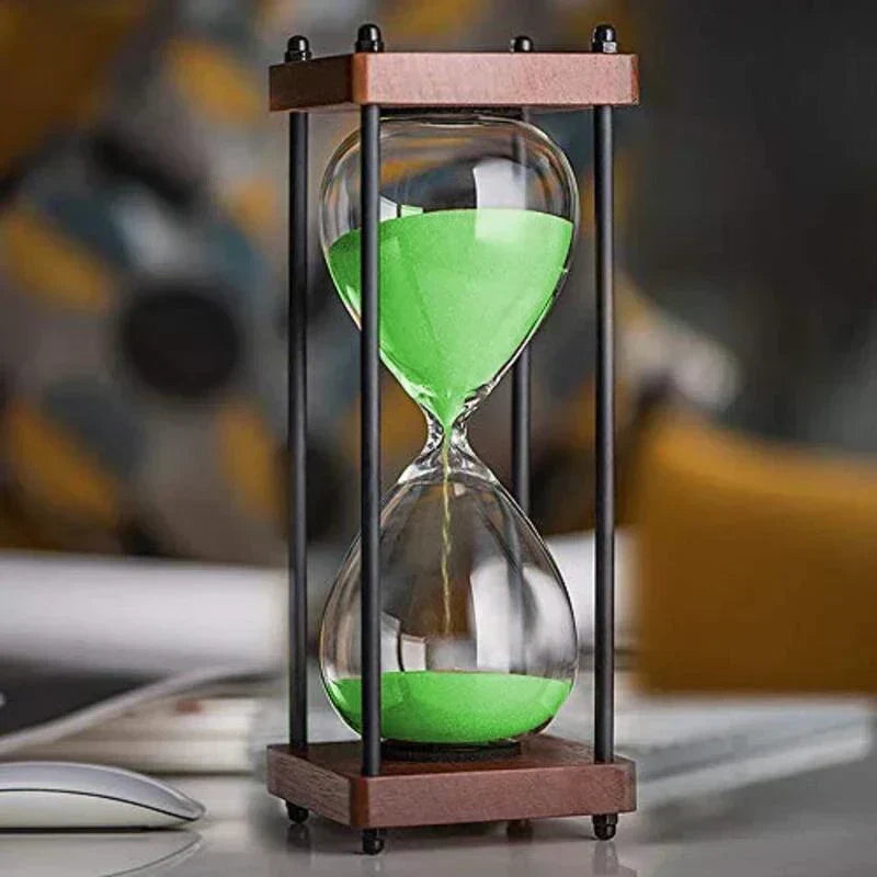 60 Minutters Sandur Elegant Timeglas til Tidsstyring og Dekoration
