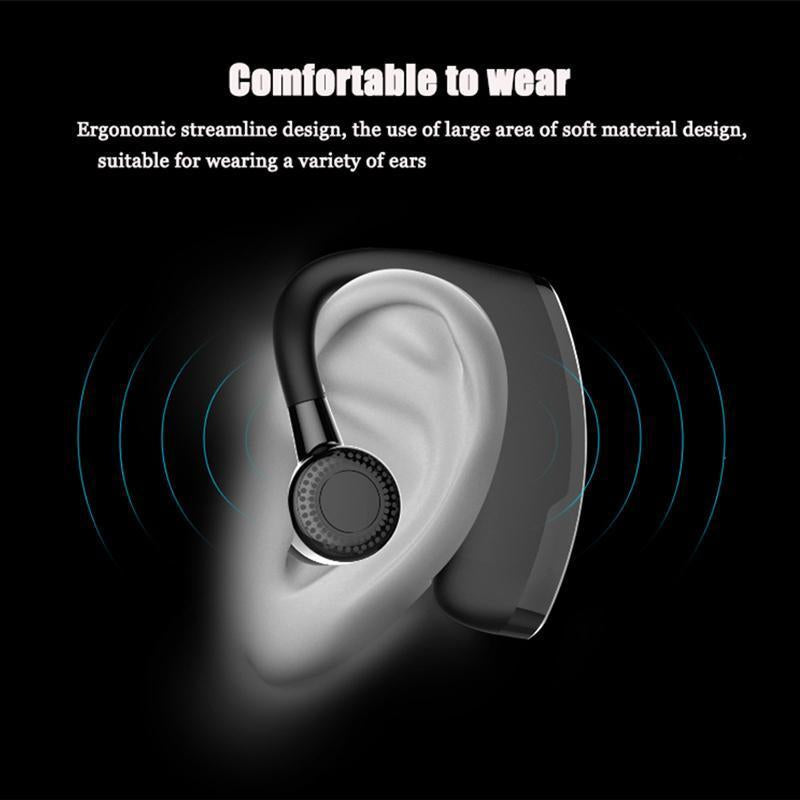 Bluetooth-headset med støjreduktion til håndfri erhvervssamtaler og justerbar pasform