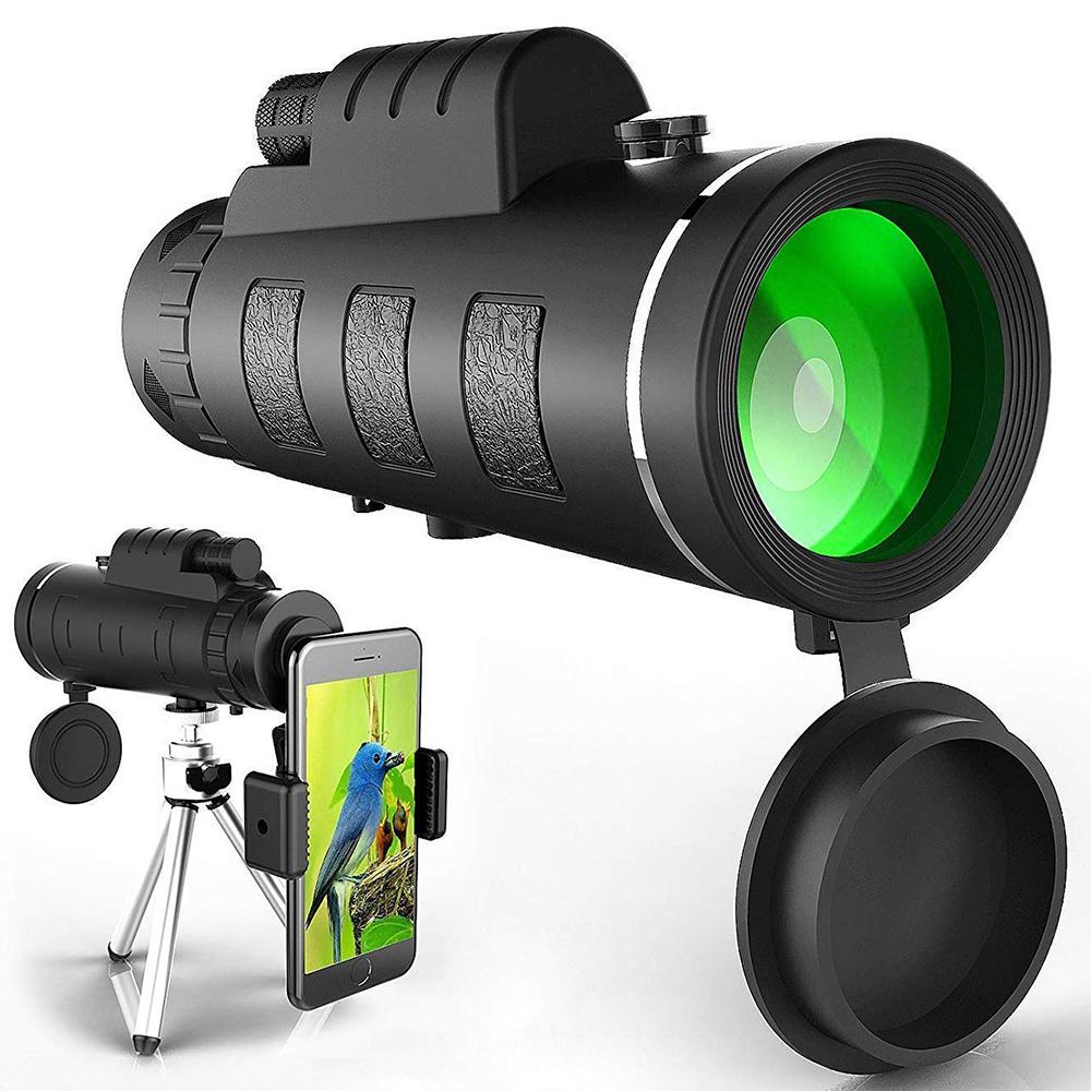 HD Monokikkert med Smartphoneholder og Stativ til Udendørs Observation