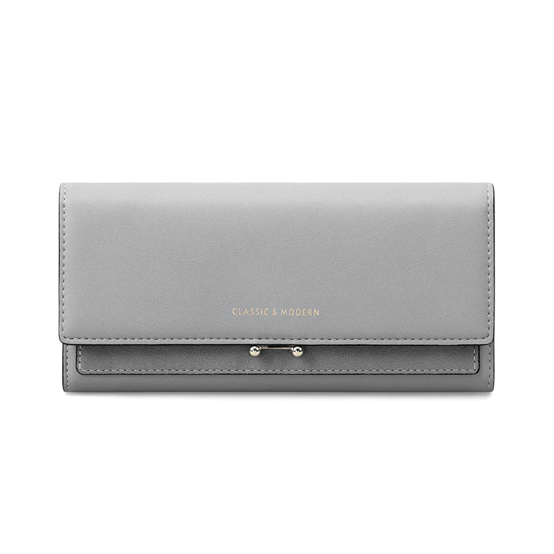 Luksus Lang Damepung Clutch med Kortholdere og Mobilrum til Elegant Hverdagsbrug