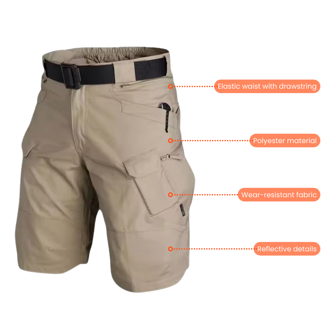 Herre Outdoor Cargo Shorts – Slidstærke Stretch Hurtigtørrende
