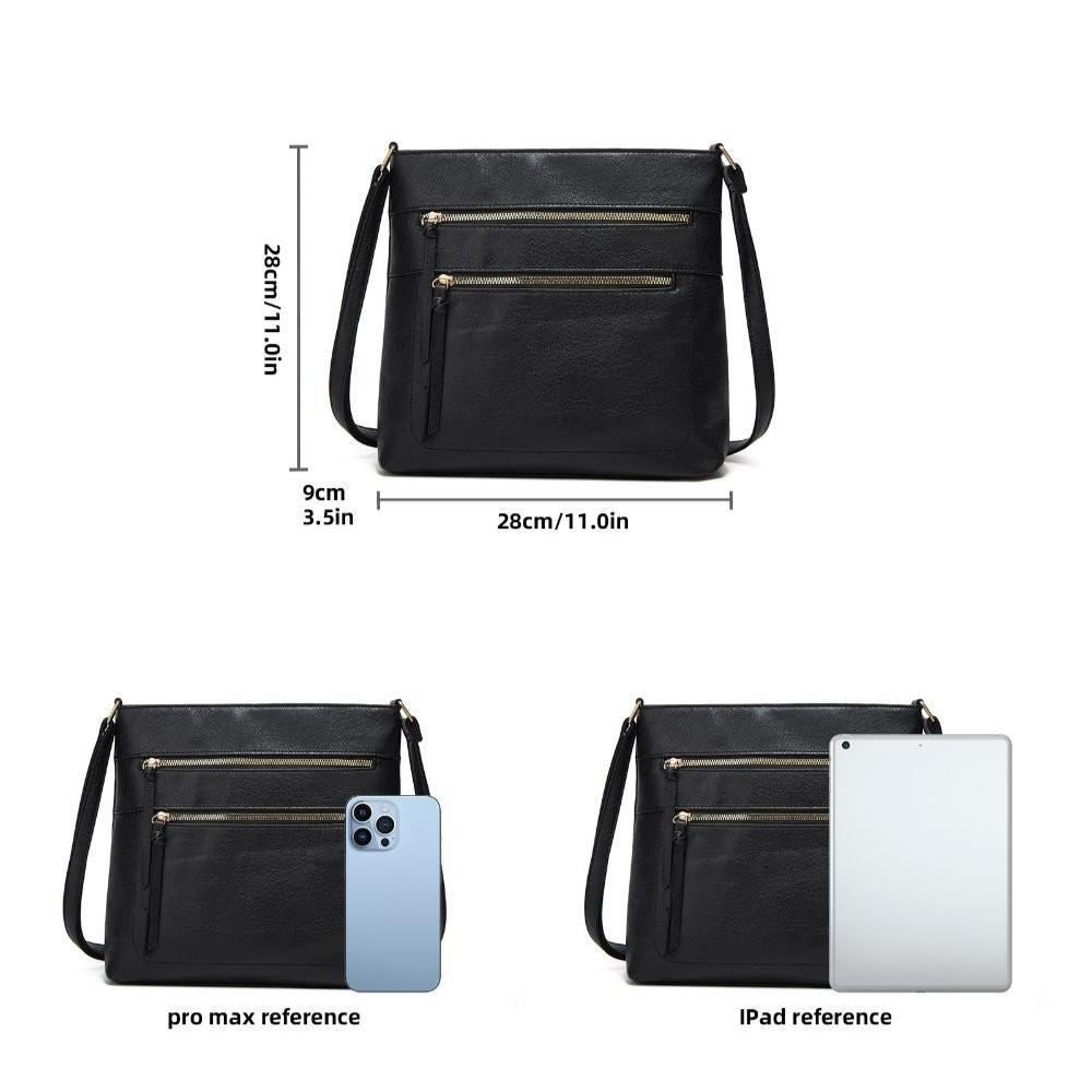 Nina Crossbody Taske i Ægte Læder – Elegant Kompakt Skuldertaske til Kvinder