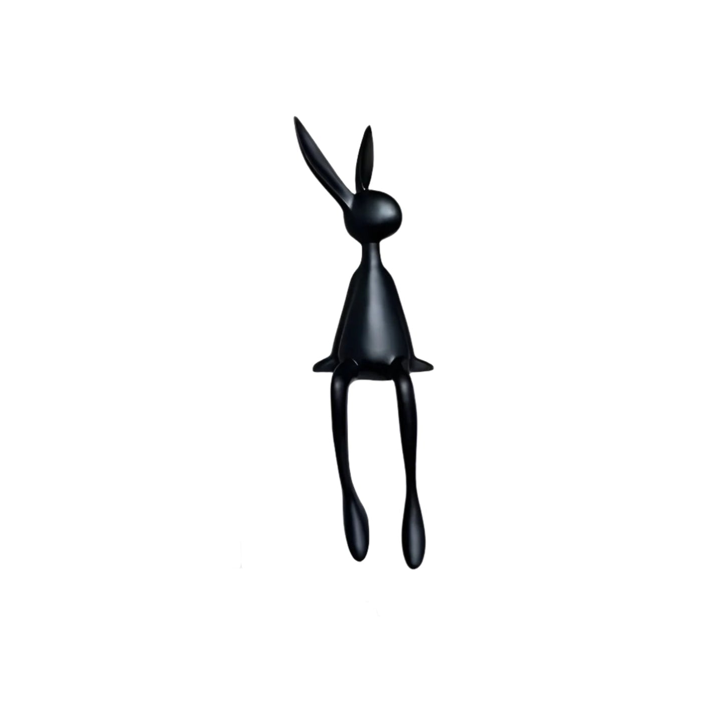 ResinLux Moderne Påskehare i Resin som Siddende Dekorationsfigur