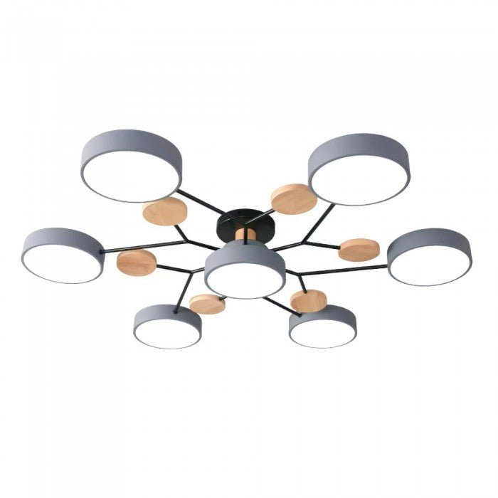 Skandinavisk LED Loftlampe med Moderne Gren Design og Varm Hvid Belysning