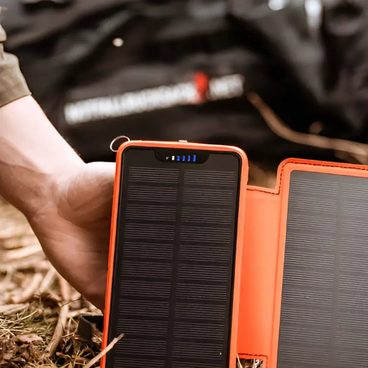 SolarCharge Solcelle Powerbank 26800mAh med Foldbare Solpaneler