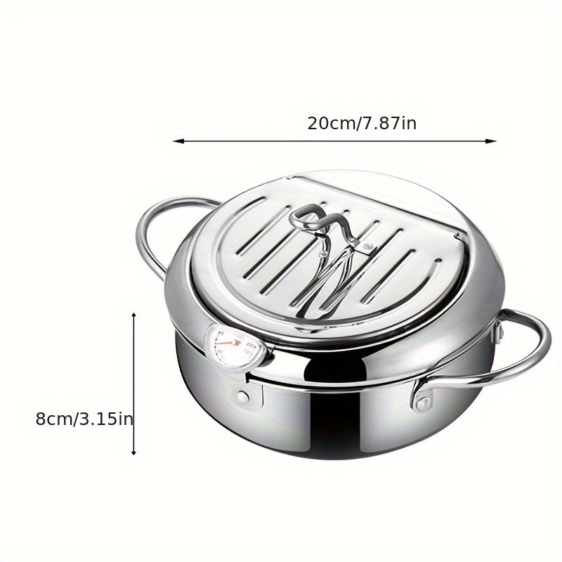 ThermaFryer Frituregryde i Rustfrit Stål med Temperaturkontrol 2.2 L
