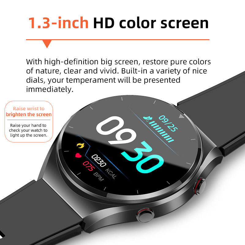 HealthGuard Pro Smartwatch med Fitnessmåling, Skridttæller og Søvntracking
