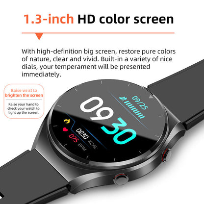 HealthGuard Pro Smartwatch med Fitnessmåling, Skridttæller og Søvntracking