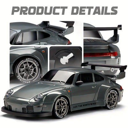 1:24 RC Driftbil med LED-Hjul og Genopladeligt 4WD-Racersystem
