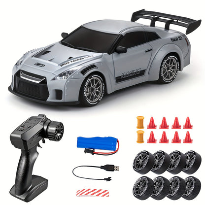 1:24 RC Driftbil med LED-Hjul og Genopladeligt 4WD-Racersystem