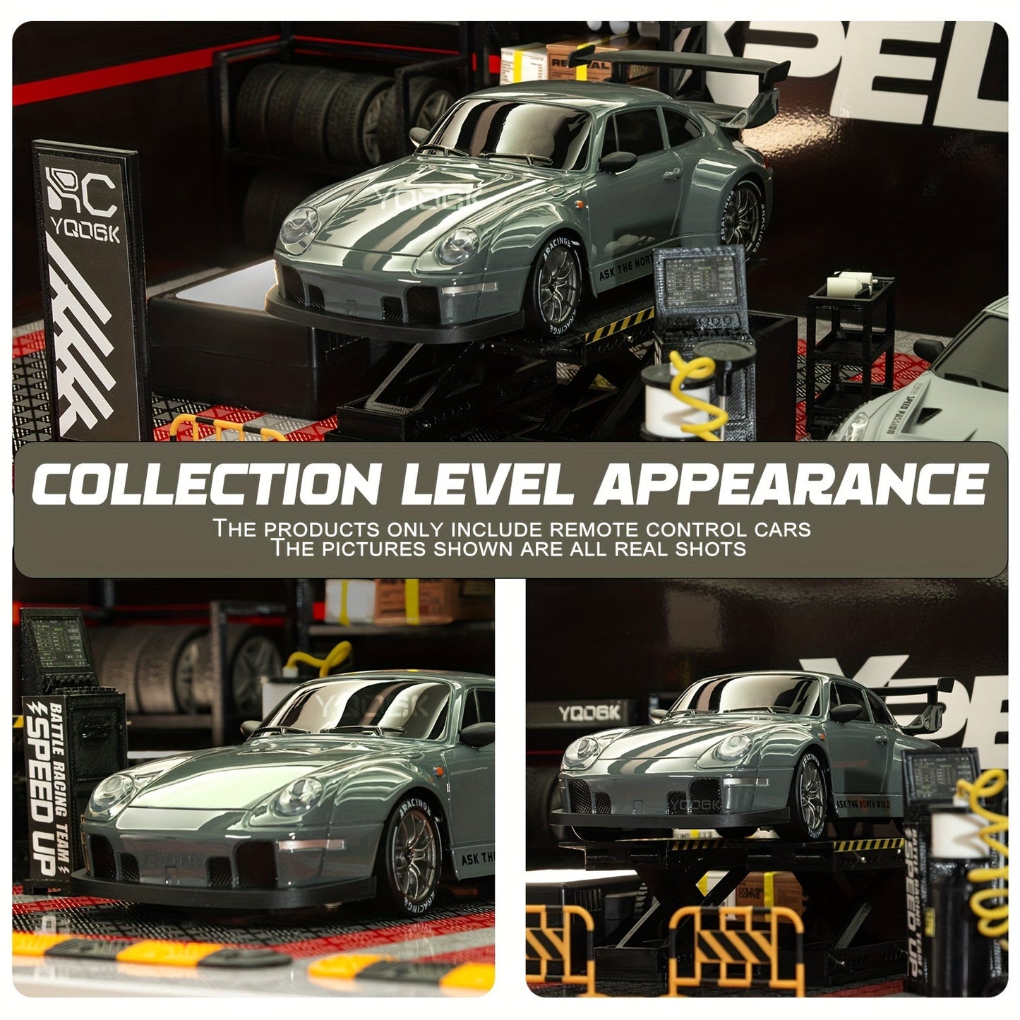 1:24 RC Driftbil med LED-Hjul og Genopladeligt 4WD-Racersystem