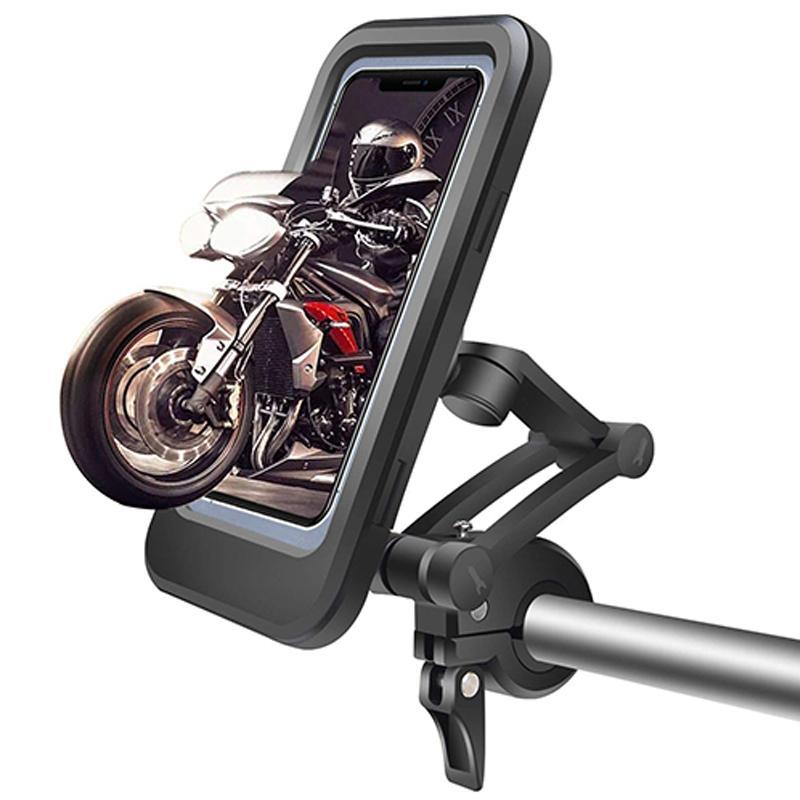Vandtæt cykeltelefonholder med 15W powerbank og USB-opladning