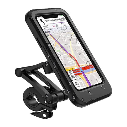 Vandtæt cykeltelefonholder med 15W powerbank og USB-opladning