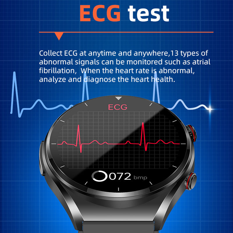 HealthGuard Pro Smartwatch med Fitnessmåling, Skridttæller og Søvntracking