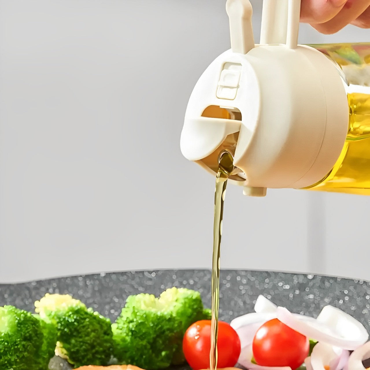 2-i-1 Oliesprayer og Oliekande – 500 ml til Madlavning og Grill