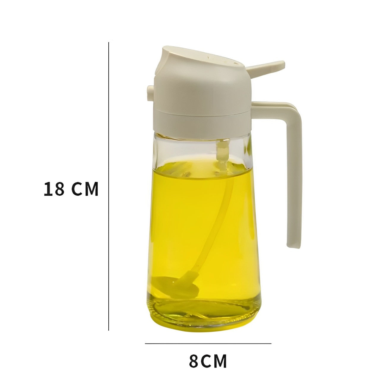 2-i-1 Oliesprayer og Oliekande – 500 ml til Madlavning og Grill