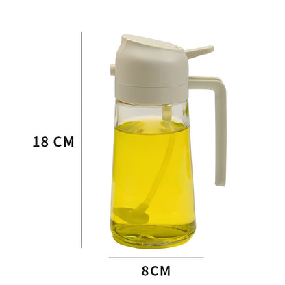 2-i-1 Oliesprayer og Oliekande – 500 ml til Madlavning og Grill