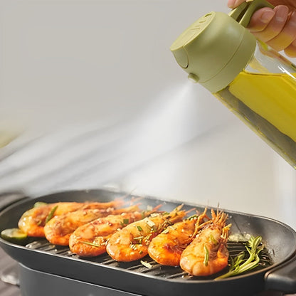2-i-1 Oliesprayer og Oliekande – 500 ml til Madlavning og Grill