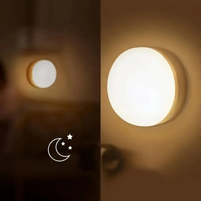 3-pak Genopladelige LED Natlamper med Bevægelsessensor og Magnet