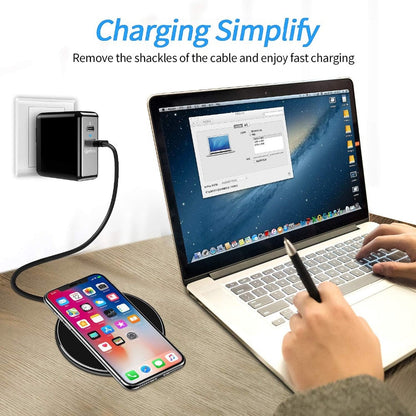 30 W Hurtig Trådløs Oplader med USB-C