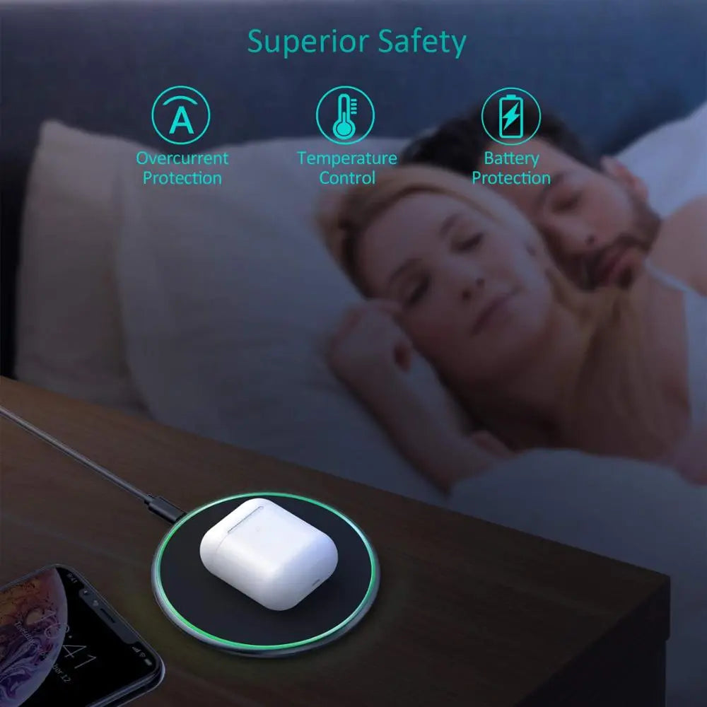 30 W Hurtig Trådløs Oplader med USB-C
