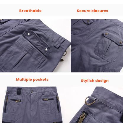 Herre outdoor cargoshorts – Slidstærke, komfortable og hurtigtørrende