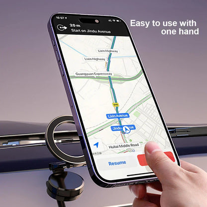 360° Sammenfoldelig Magnetisk Mobilholder til Bil med Justerbar Montering