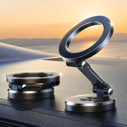 360° Sammenfoldelig Magnetisk Mobilholder til Bil med Justerbar Montering