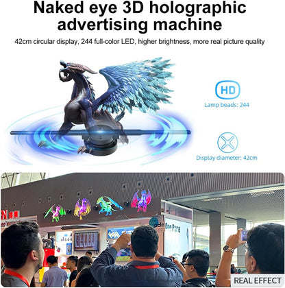 3D Hologram LED Fan Projector High Resolution Display
