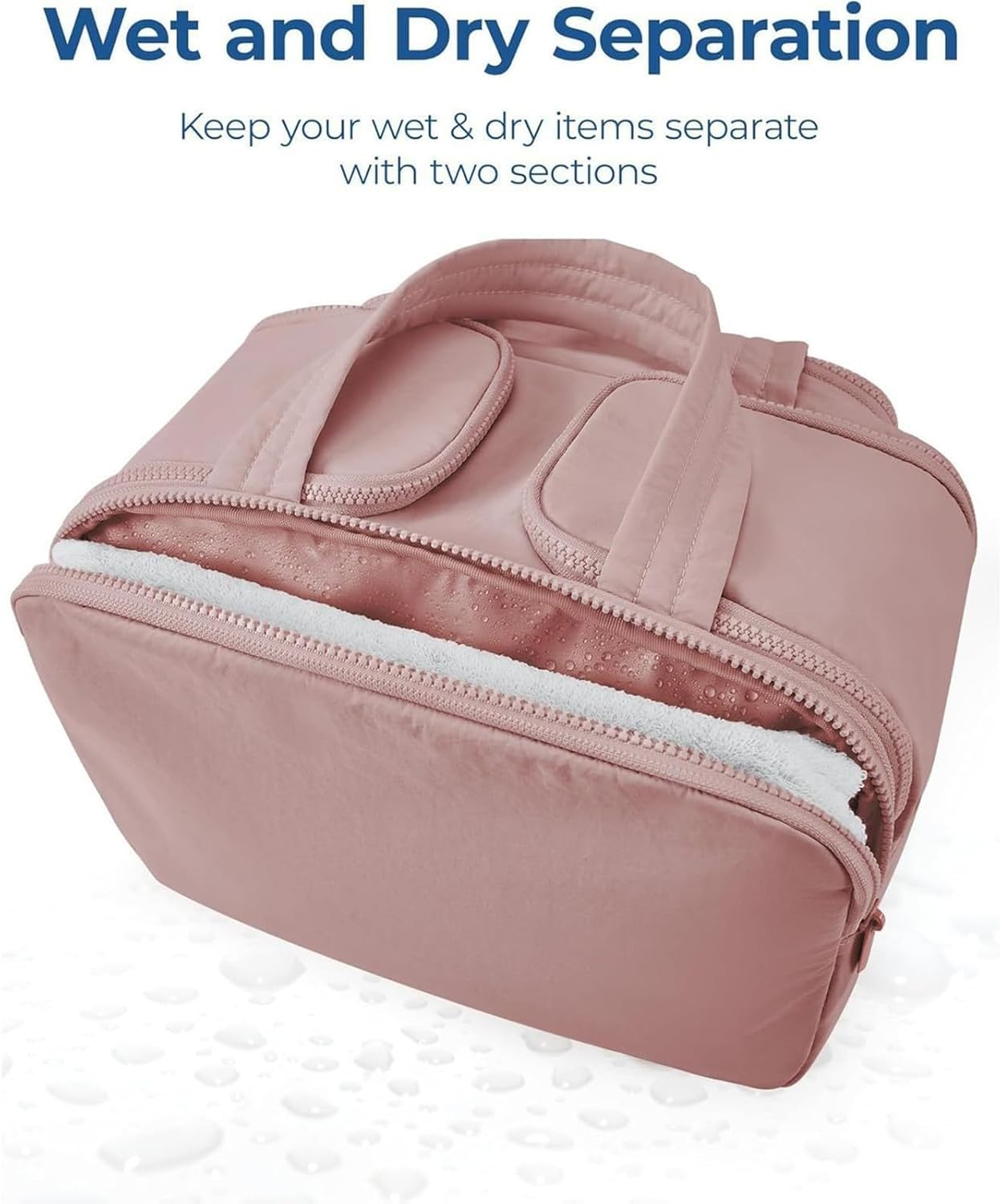 4-i-1 Puffy Toilettaske til Kvinder – Stor Organizer til Makeup og Hudpleje