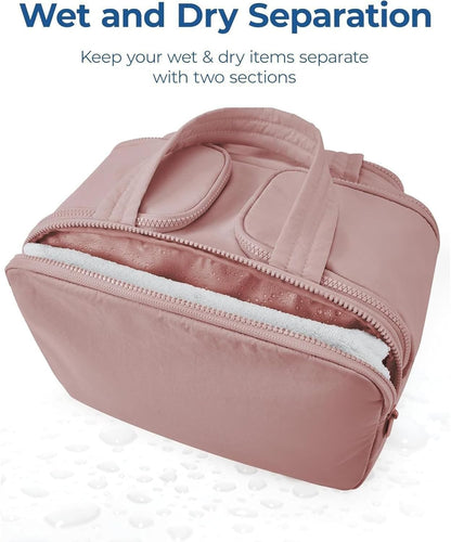 4-i-1 Puffy Toilettaske til Kvinder – Stor Organizer til Makeup og Hudpleje