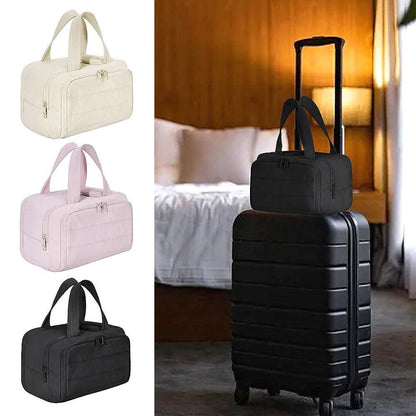 4-i-1 Puffy Toilettaske til Kvinder – Stor Organizer til Makeup og Hudpleje