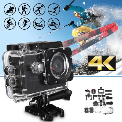 4K Ultra HD Actionkamera med Vandtæt Etui og WiFi