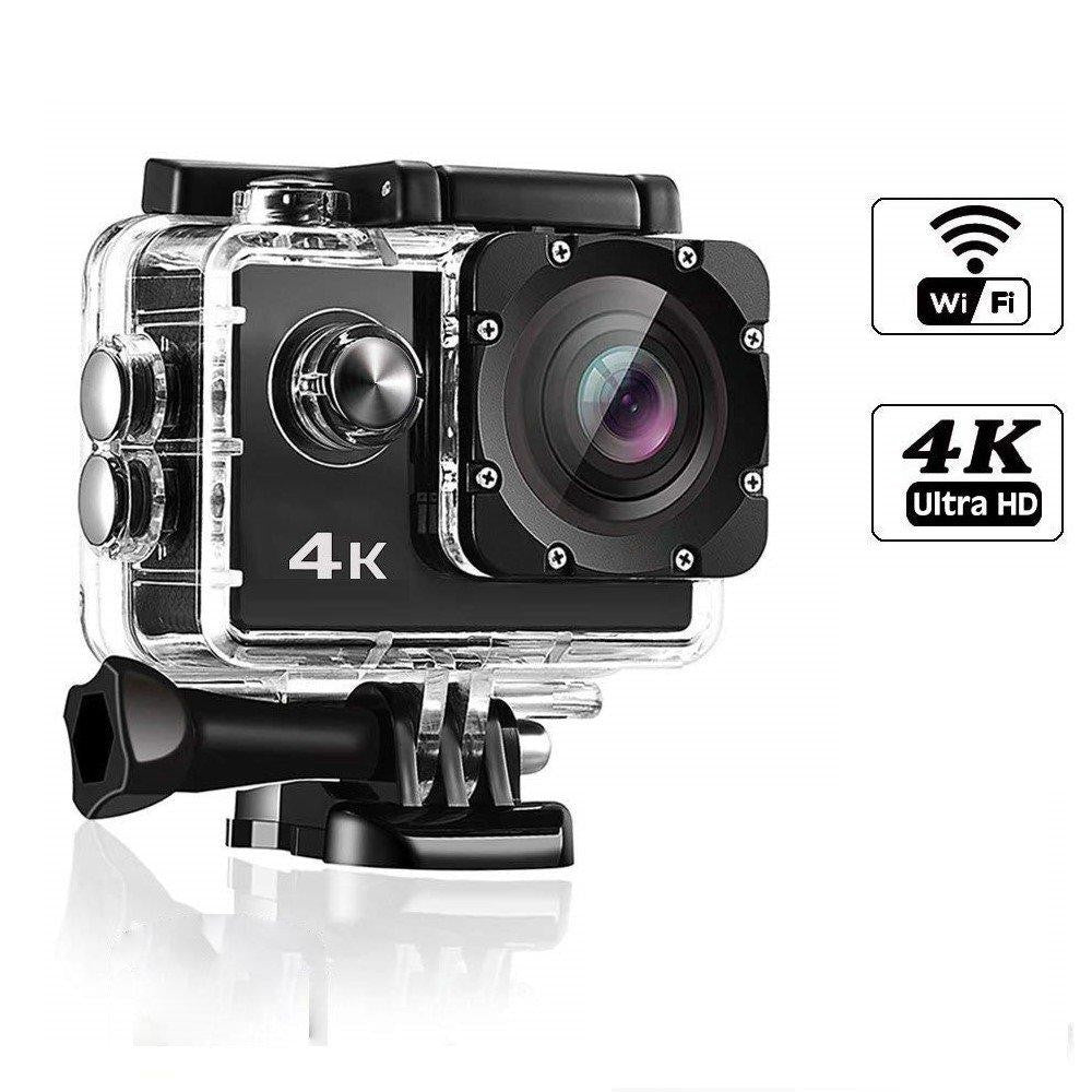 4K Ultra HD Actionkamera med Vandtæt Etui og WiFi
