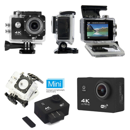 4K Ultra HD Actionkamera med Vandtæt Etui og WiFi