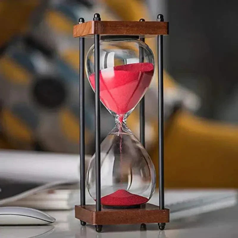 60 Minutters Sandur Elegant Timeglas til Tidsstyring og Dekoration