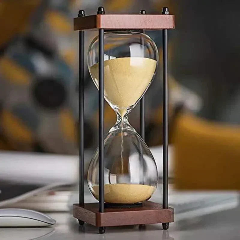 60 Minutters Sandur Elegant Timeglas til Tidsstyring og Dekoration