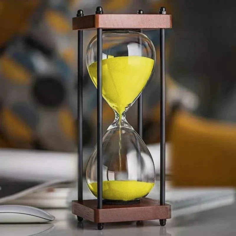 60 Minutters Sandur Elegant Timeglas til Tidsstyring og Dekoration