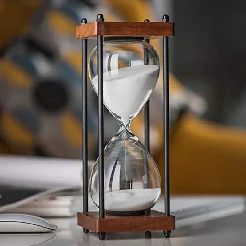 60 Minutters Sandur Elegant Timeglas til Tidsstyring og Dekoration