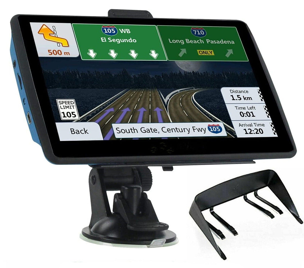 7" GPS Navigation til Bil og Lastbil – Opdateret 2026 GPS Navigationssystem