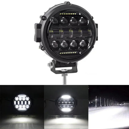 7 Tommer Kraftig LED Fjernlys Projektør til Bil og 4x4