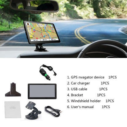 7" GPS Navigation til Lastbil, Bil og Varevogn – Multi-Mode GPS med Touchskærm