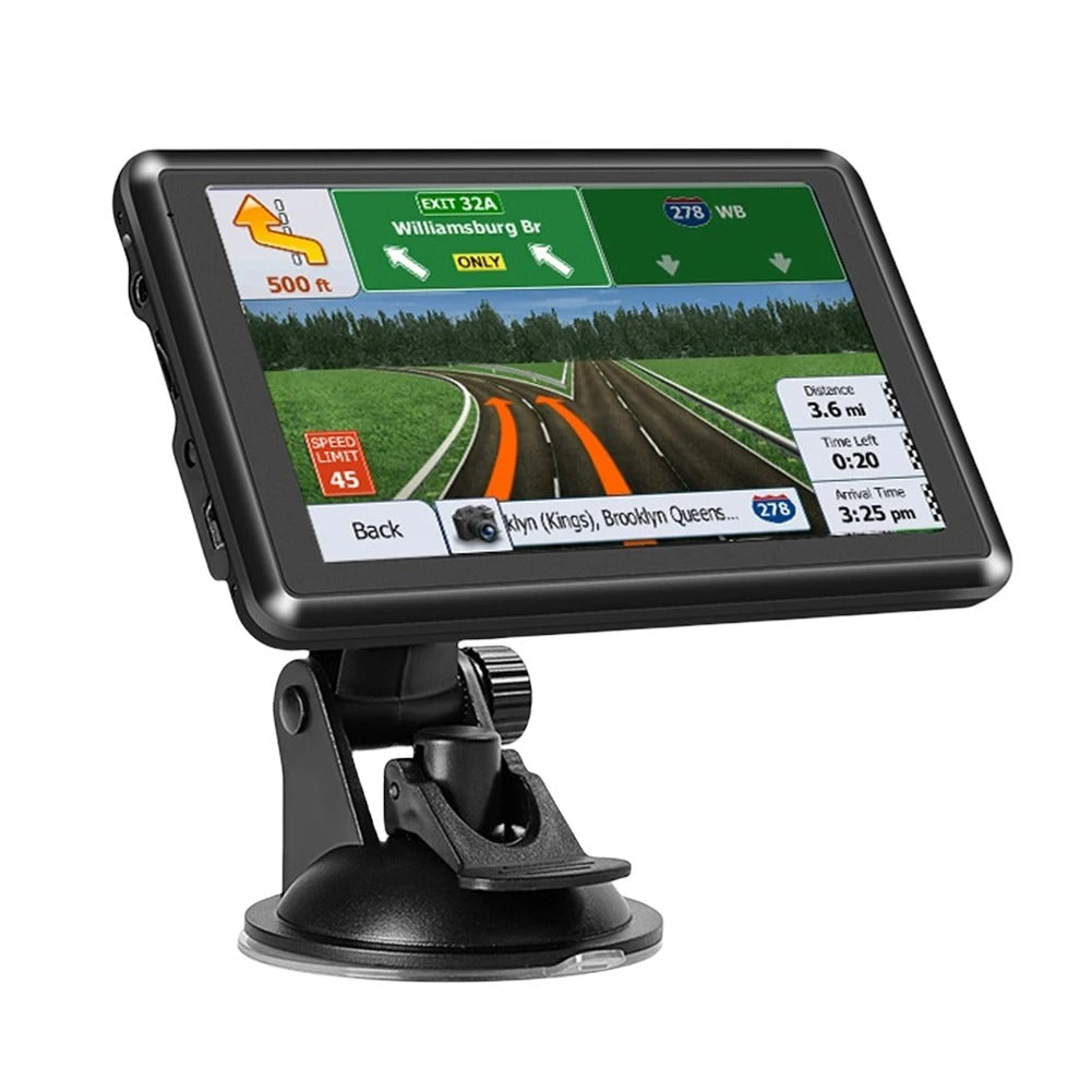 7" GPS Navigation til Lastbil, Bil og Varevogn – Multi-Mode GPS med Touchskærm