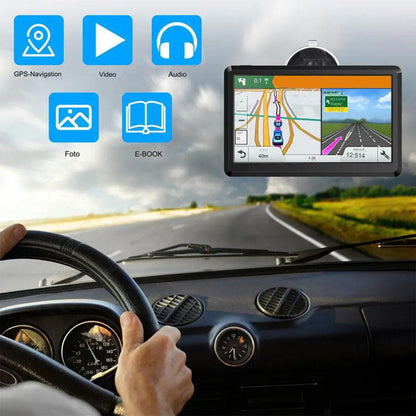 7" GPS Navigation til Lastbil, Bil og Varevogn – Multi-Mode GPS med Touchskærm