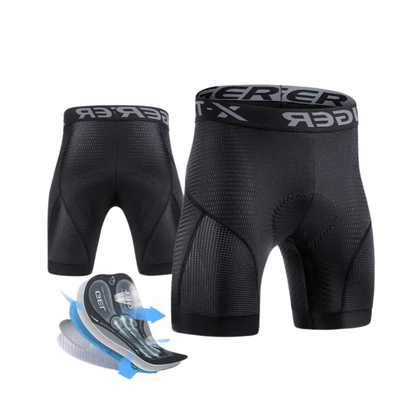 Cykelshorts med kort ben og 3D-gelpolstring