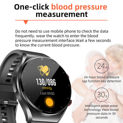 HealthGuard Pro Smartwatch med Fitnessmåling, Skridttæller og Søvntracking