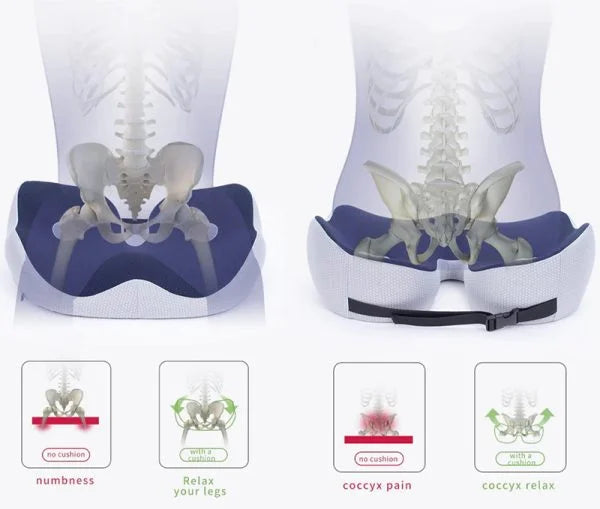 Justerbar Memory Foam Siddepude – Komfort & Aflastning