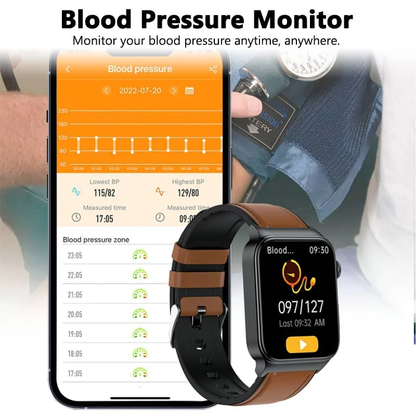 Avanceret smartwatch til sundhedsovervågning med EKG