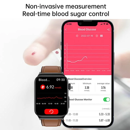 Avanceret smartwatch til sundhedsovervågning med EKG